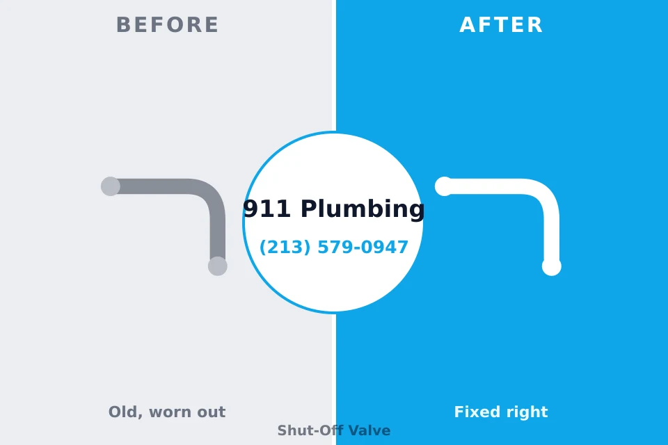 Before and after: plumbing repair Garrett, WA